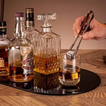 Vacuvin whiskysten - Rustfrit stål, 4-pak - Vacuvin