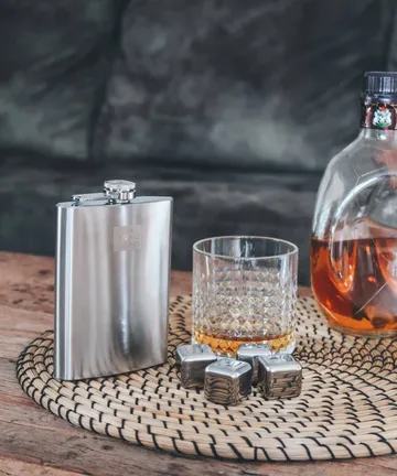 Vacuvin whiskysten - Rustfrit stål, 4-pak - Vacuvin