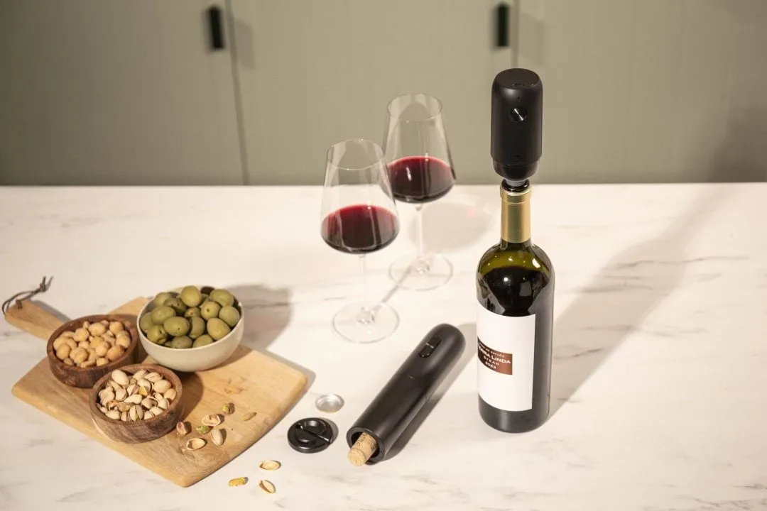 Vacuvin Wine Saver elektrisk vakuumpumpe, Sort Vacuvin