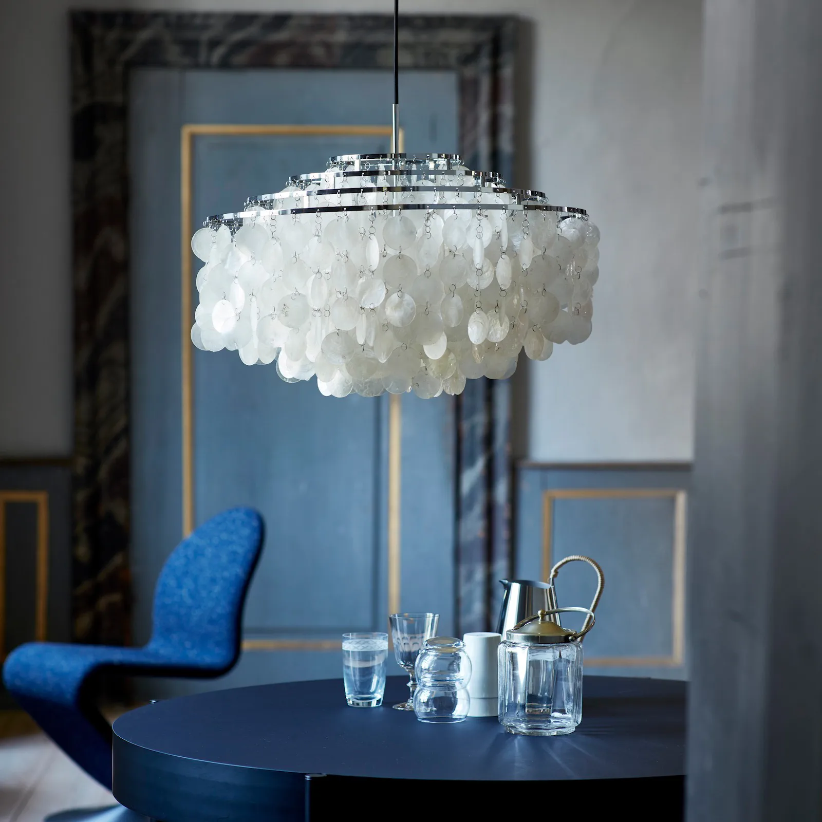 FUN 10DM loftslampe, Krom Verpan