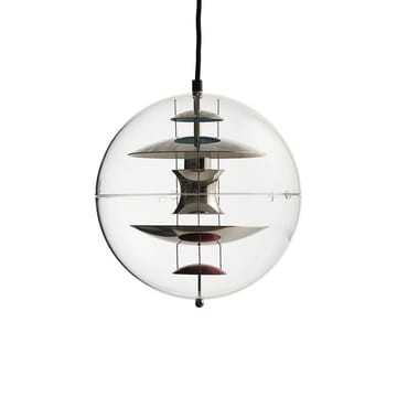 VP Globe loftslampe Ø28 cm - Chrome/Red/Blue - Verpan