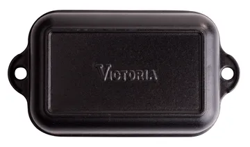 Ovnform støbejern emaljeret 12x18 cm - Sort - Victoria