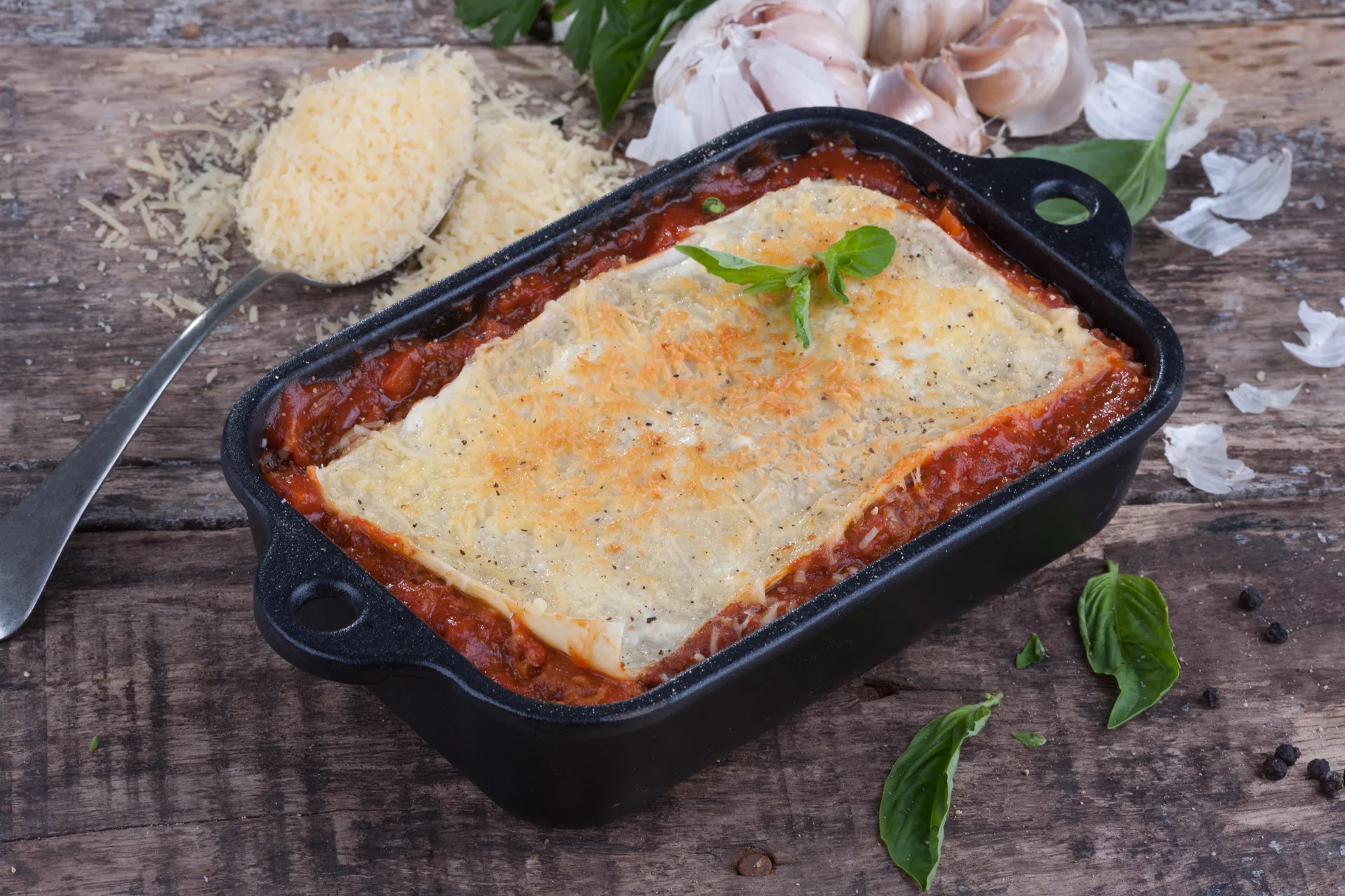 Ovnform støbejern emaljeret 12x18 cm, Sort Victoria