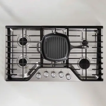 Victoria firkantet grillpande støbejern enameled - 44,1x28,4 cm - Victoria