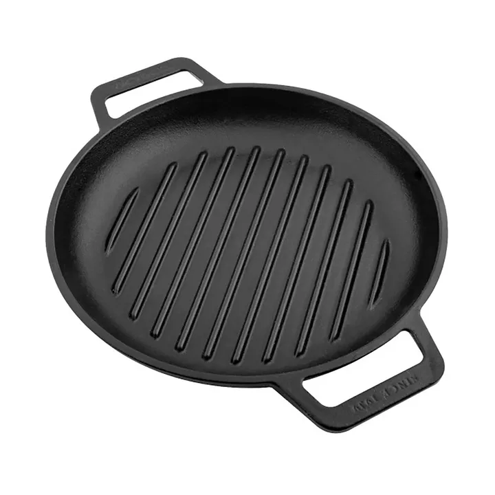 Victoria grillpande støbejern to håndtag enameled - Ø25 cm - Victoria