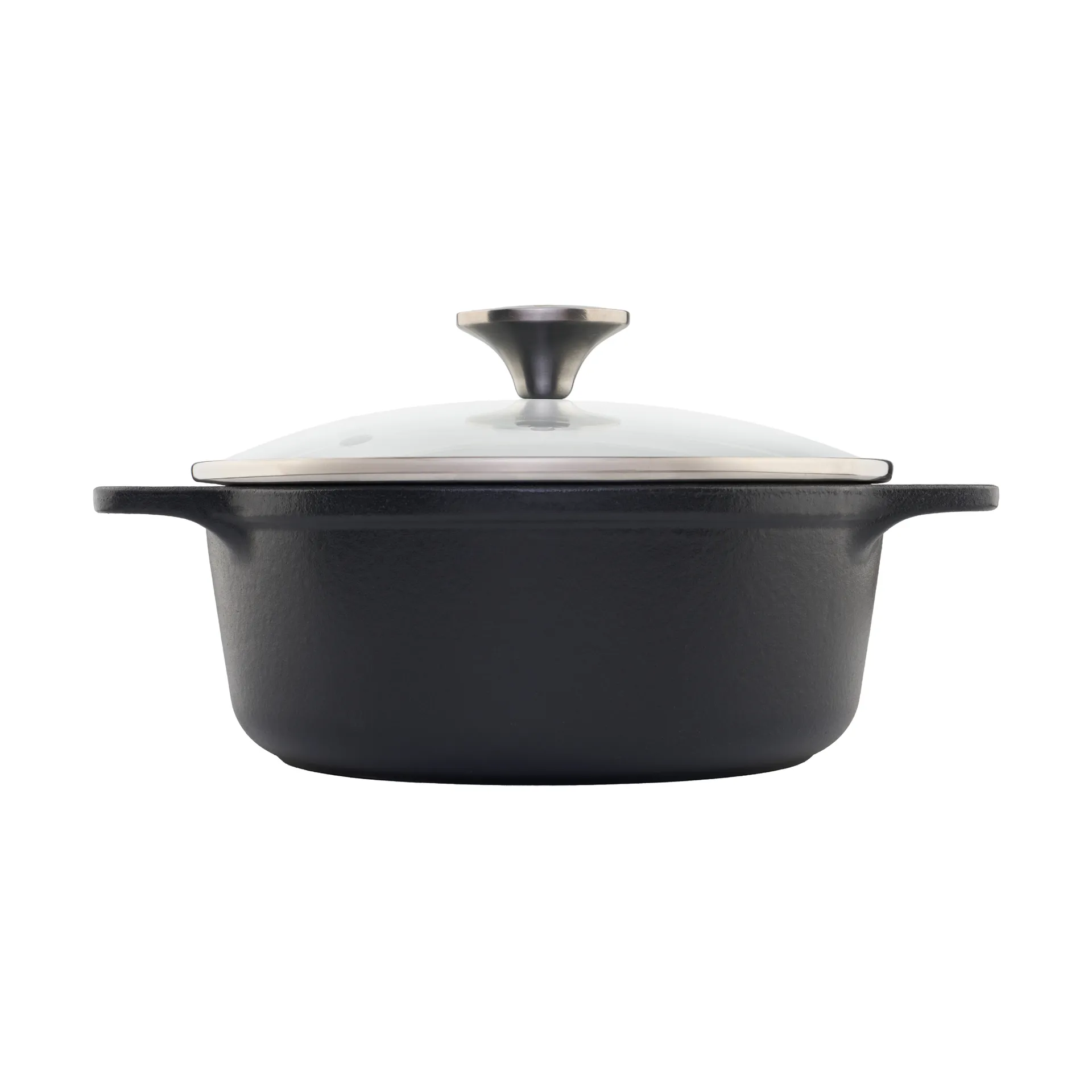 Victoria gryde støbejern glaslåg enameled, 1,9 L Victoria