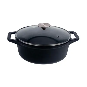 Victoria gryde støbejern glaslåg enameled - 3,8 l - Victoria