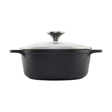 Victoria gryde støbejern glaslåg pre-seasoned - 1,9 L - Victoria