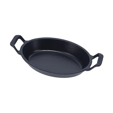 Victoria oval gryde støbejern pre-seasoned - 27,1x15,5 cm - Victoria