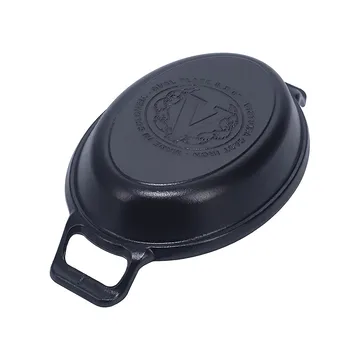Victoria oval gryde støbejern pre-seasoned - 27,1x15,5 cm - Victoria