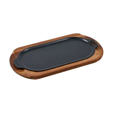 Victoria ovalt serveringsfad enameled - 29,4x19 cm - Victoria