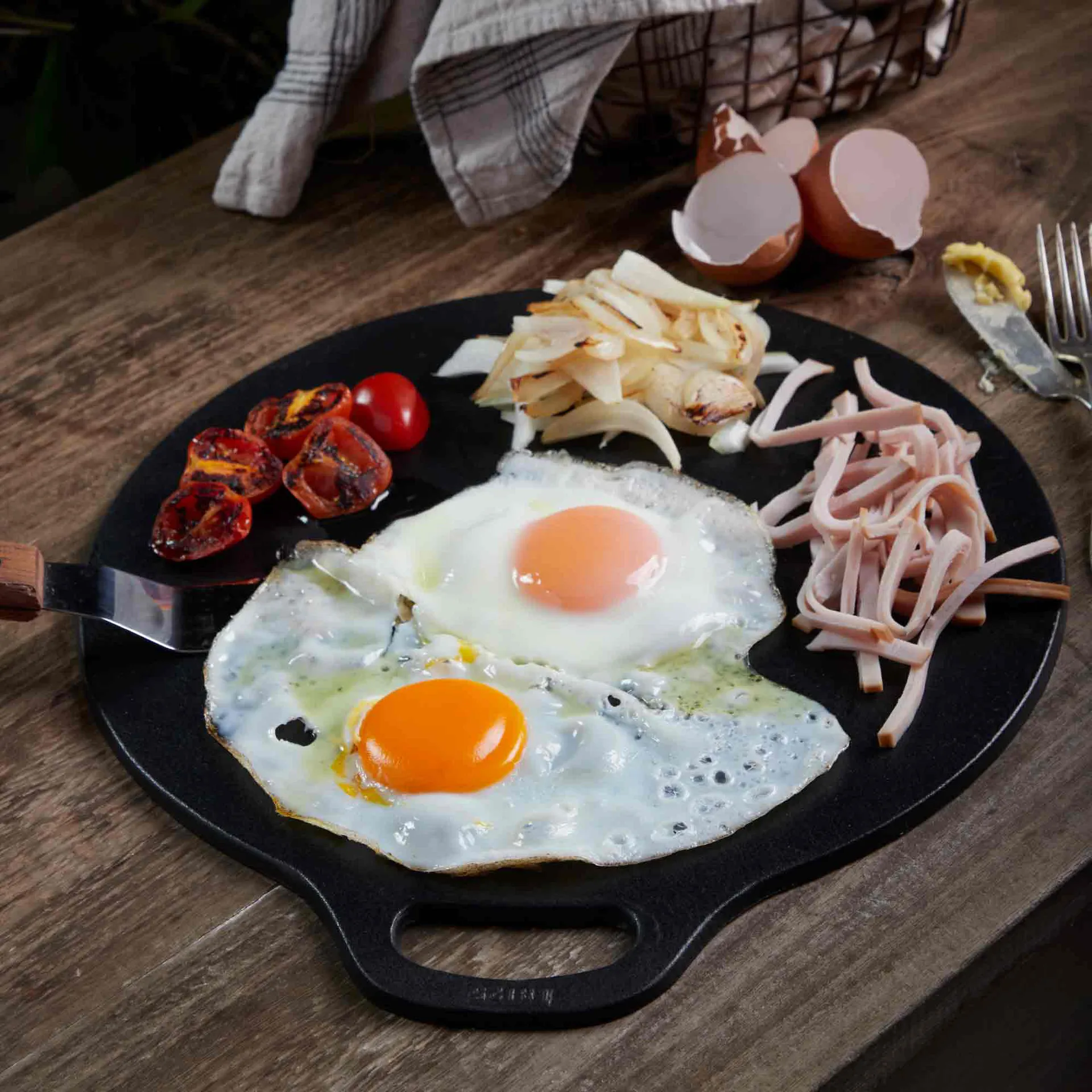 Victoria Tawa steghæld støbejern pre-seasoned, Ø38 cm Victoria