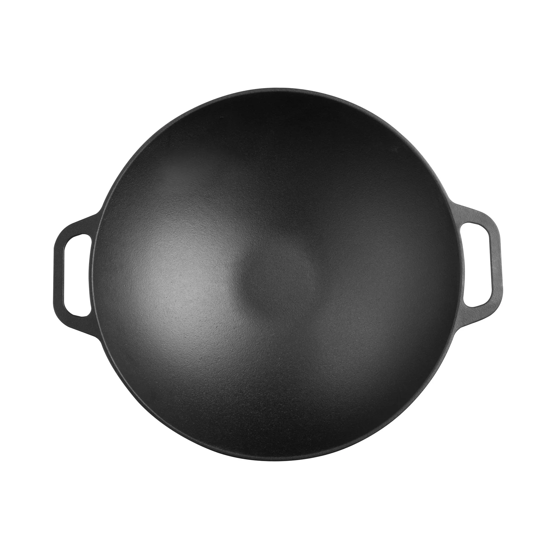 Wokpande støbejern 36 cm, Sort Victoria