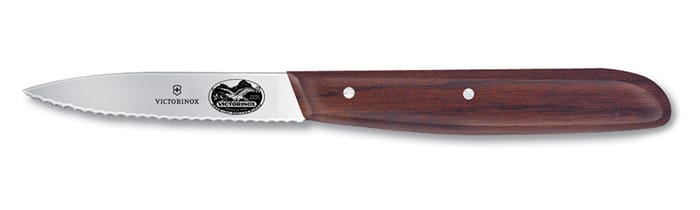 Bølgetandet skrællekniv 8 cm, Natur Victorinox