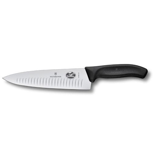 Victorinox kokkekniv rillet 20 cm - Sort - Victorinox