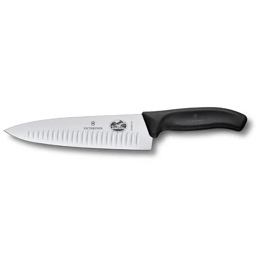 Victorinox Victorinox kokkekniv rillet 20 cm Sort