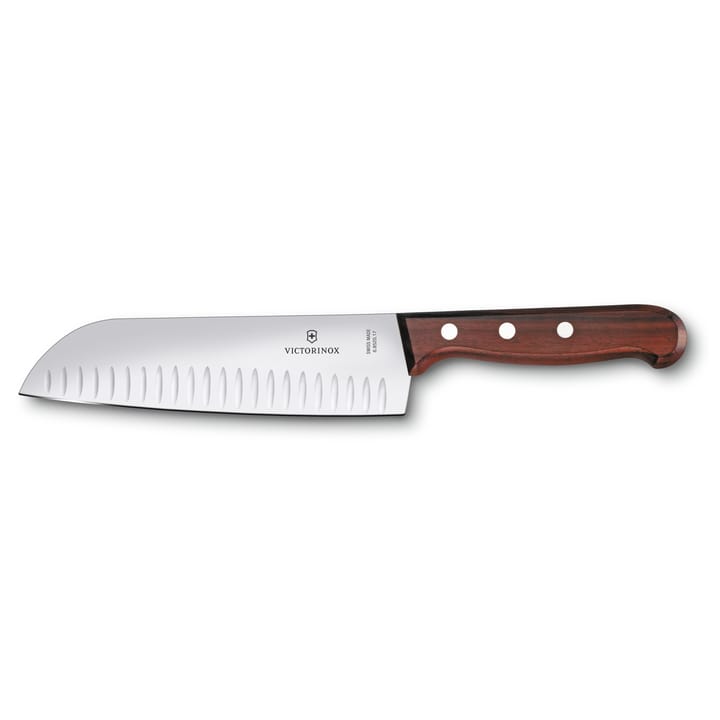 Wood santokukniv olivenslebet 17 cm, Rustfrit stål/Ahorn Victorinox