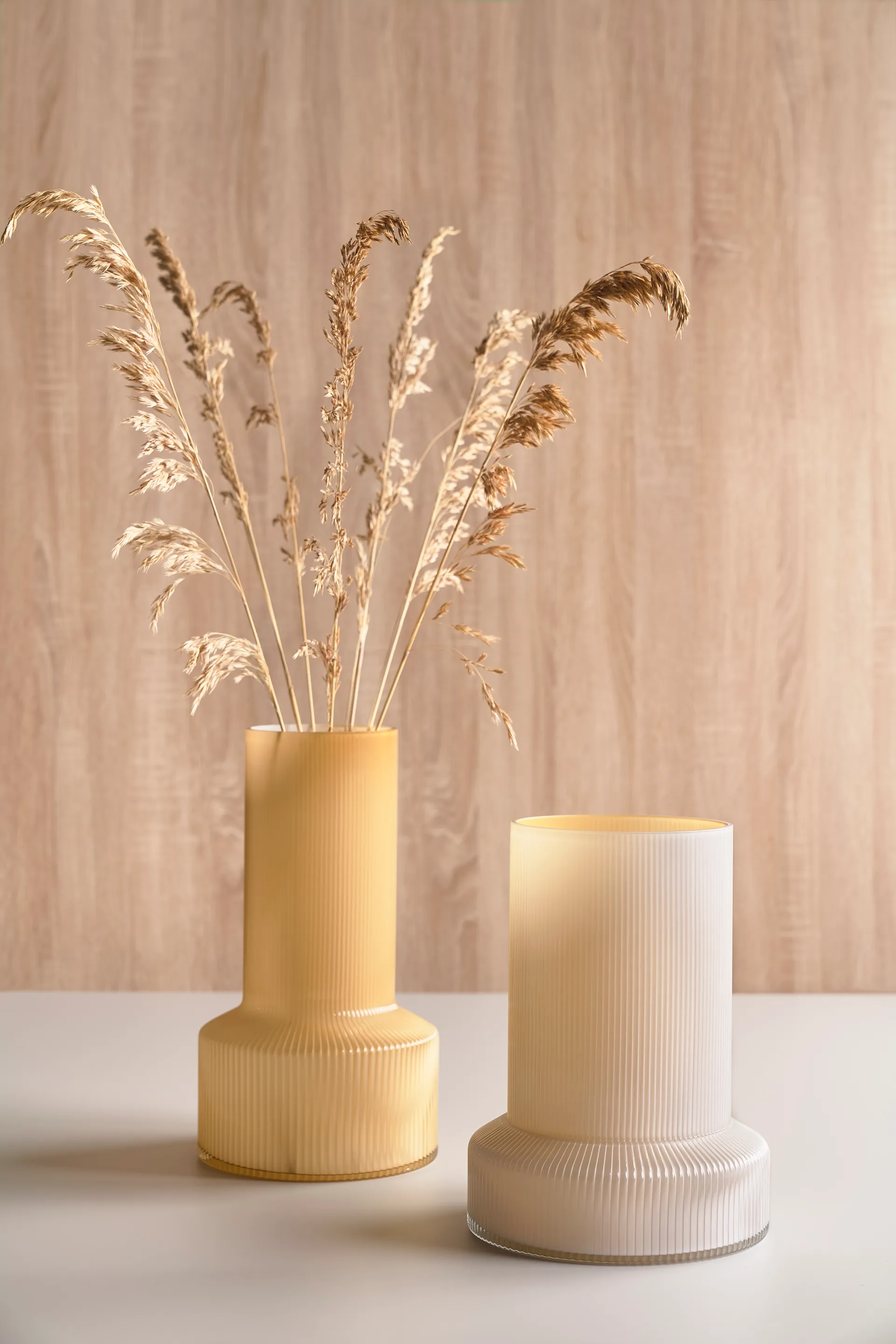 Hvils glasvase Ø21 cm, Hvid Villa Collection