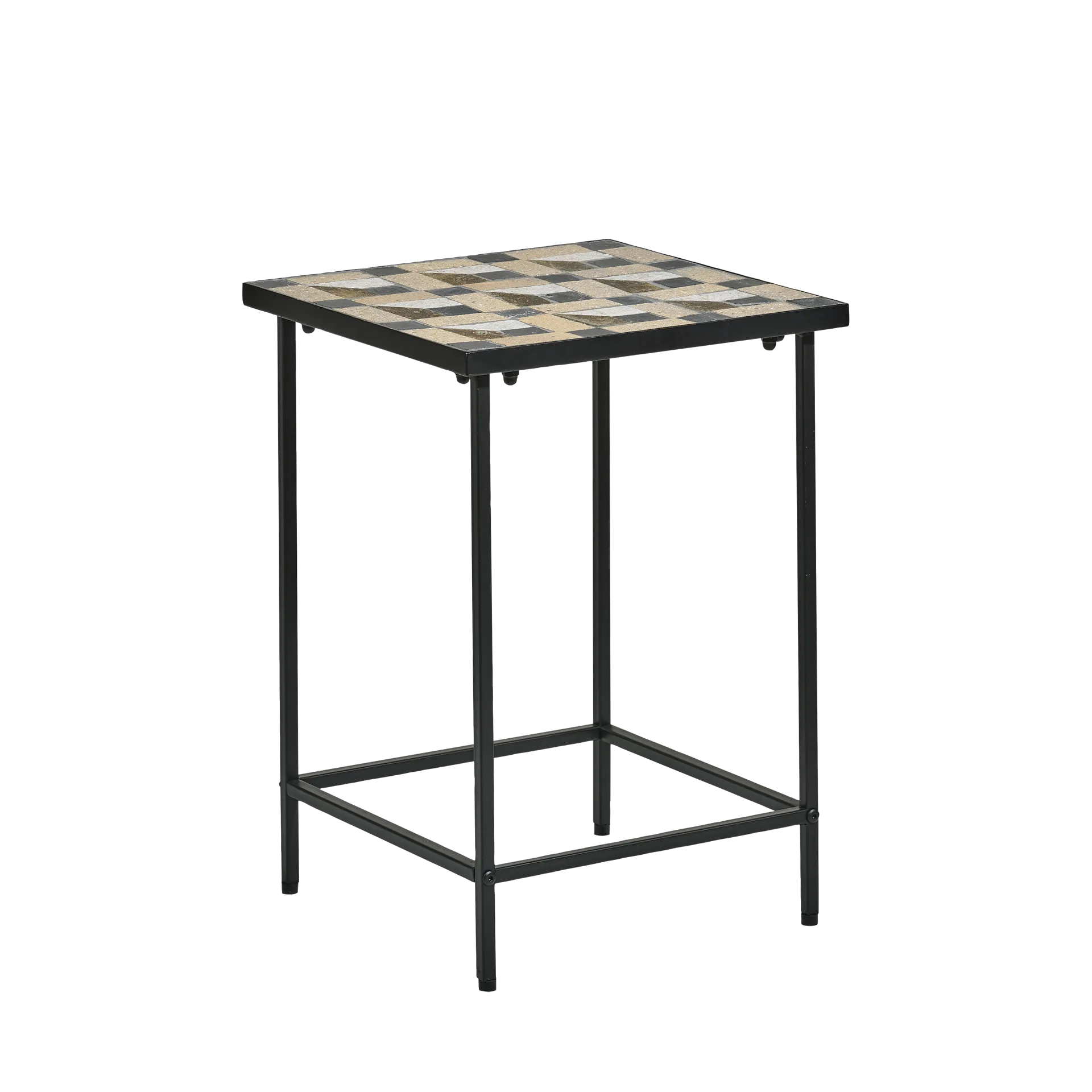 Karv sidebord 38x38 cm, Sort Villa Collection