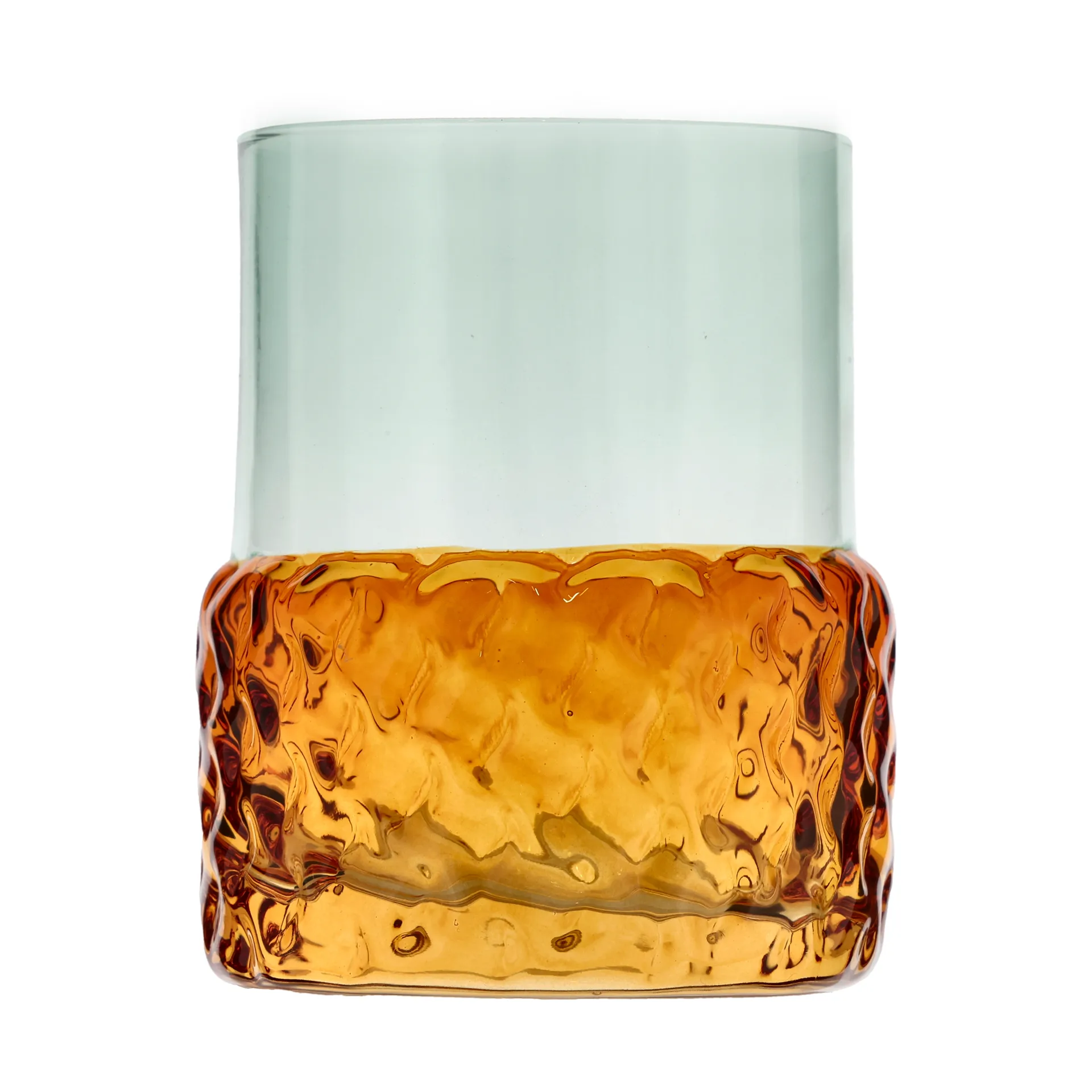 Styles fyrfadslysestage Ø7,7x10 cm, Blå-amber Villa Collection