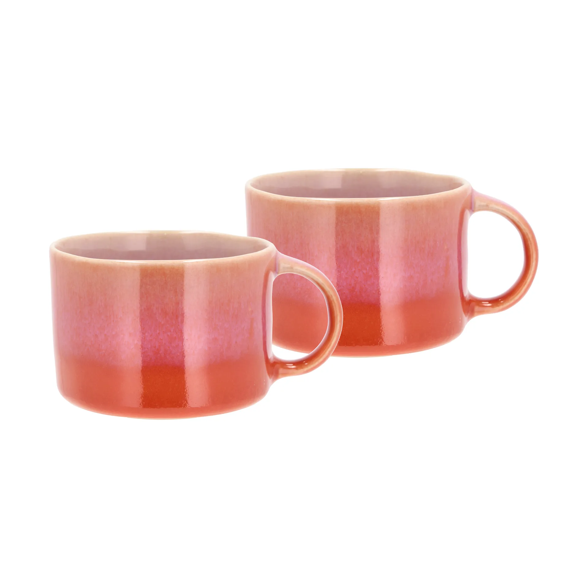 Styles krus med hank 16 cl 2-pak, Lilla-orange Villa Collection