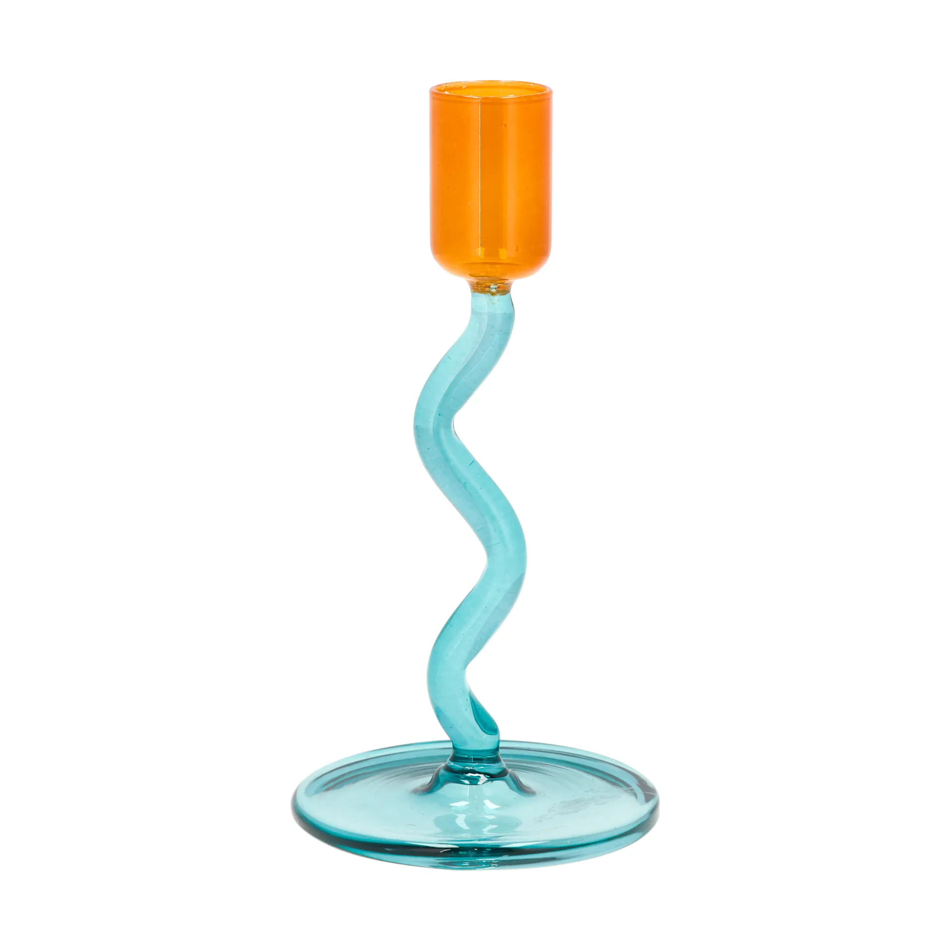 Styles lysestage 15,3 cm, Blue-amber Villa Collection