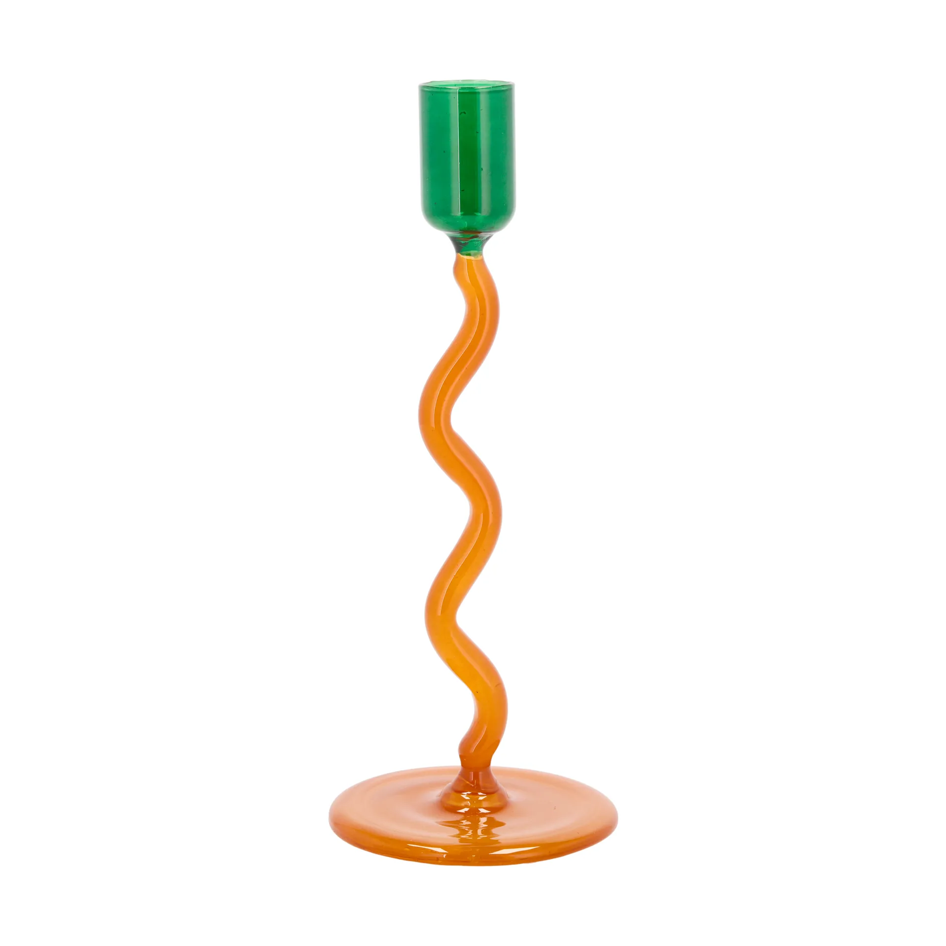 Styles lysestage 19,6 cm, Green-amber Villa Collection