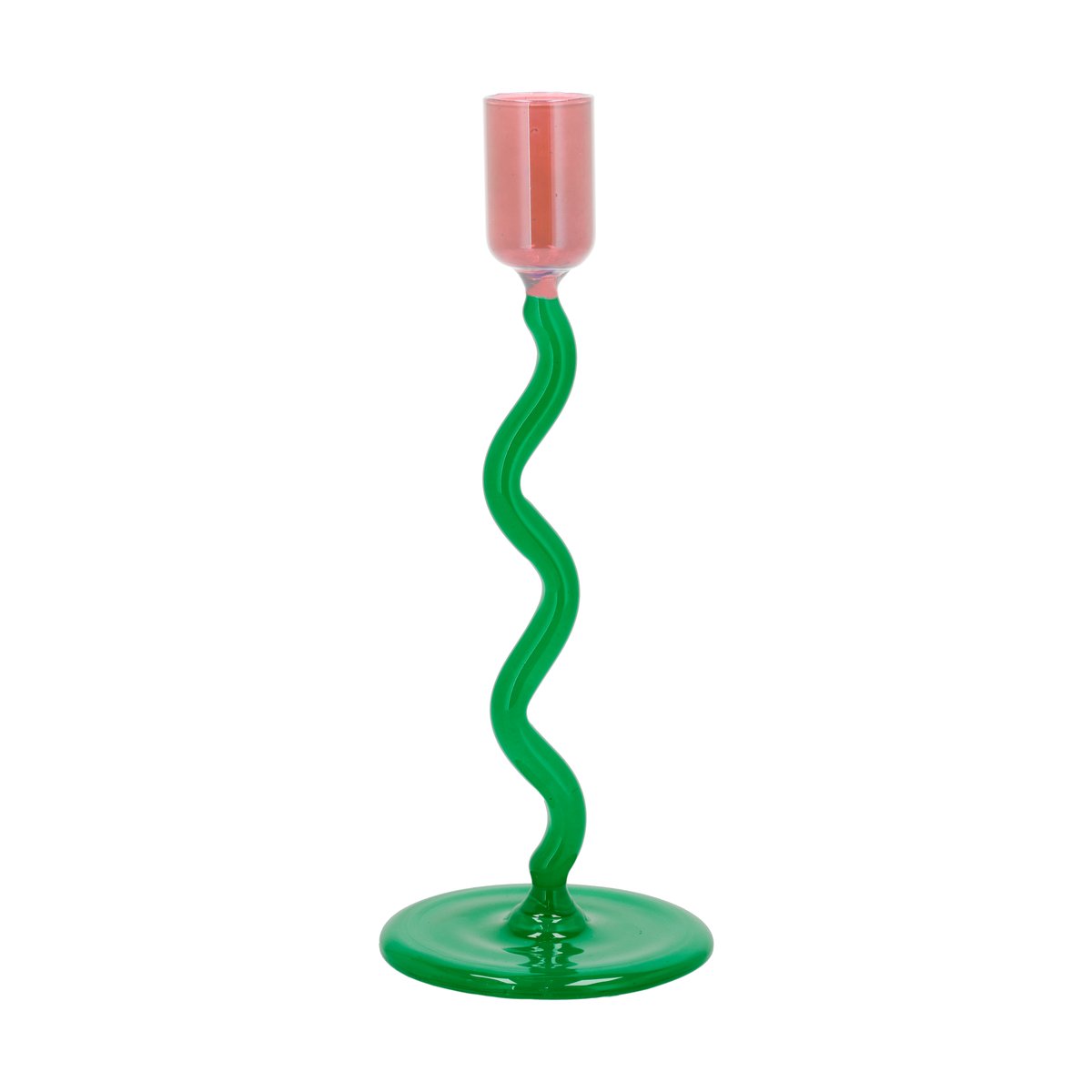 Villa Collection Styles lysestage 19,6 cm Green-pink