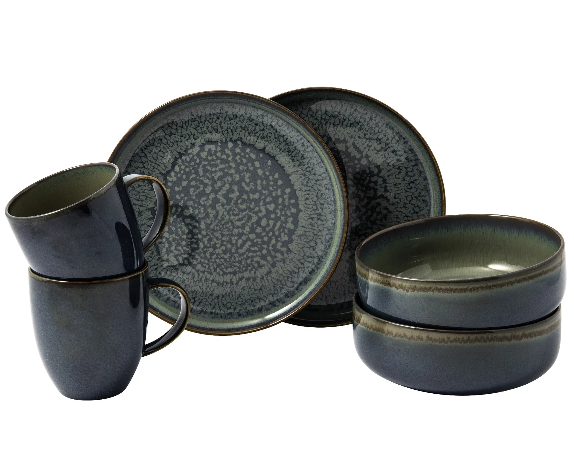 Crafted Breeze morgenmadssæt 6 dele, Grey-blue Villeroy & Boch