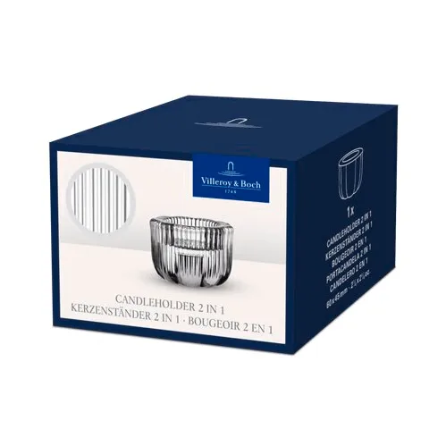 Fleur 2 i 1 lyslygte, Transparent, Ø6,3 cm Villeroy & Boch