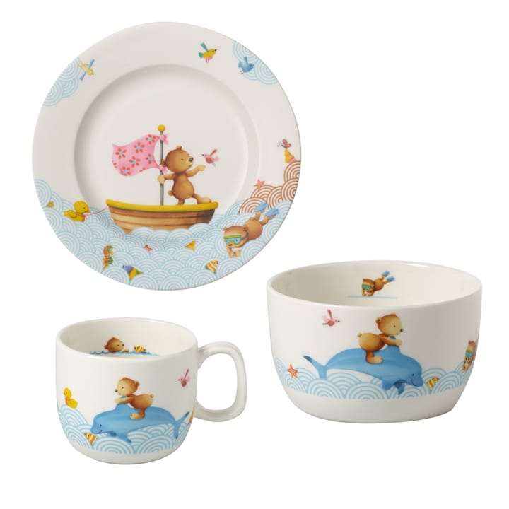 Happy as a Bear børneservice, 3 dele Villeroy & Boch