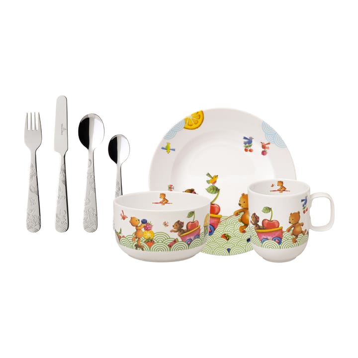 Hungry as a Bear børneservice og -bestik, 7 dele Villeroy & Boch