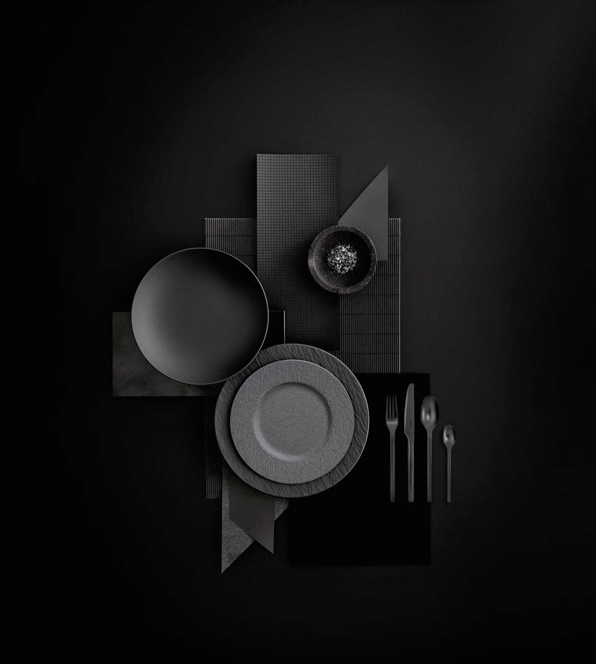 Manufacture Rock bestiksæt 16 dele, Sort Villeroy & Boch