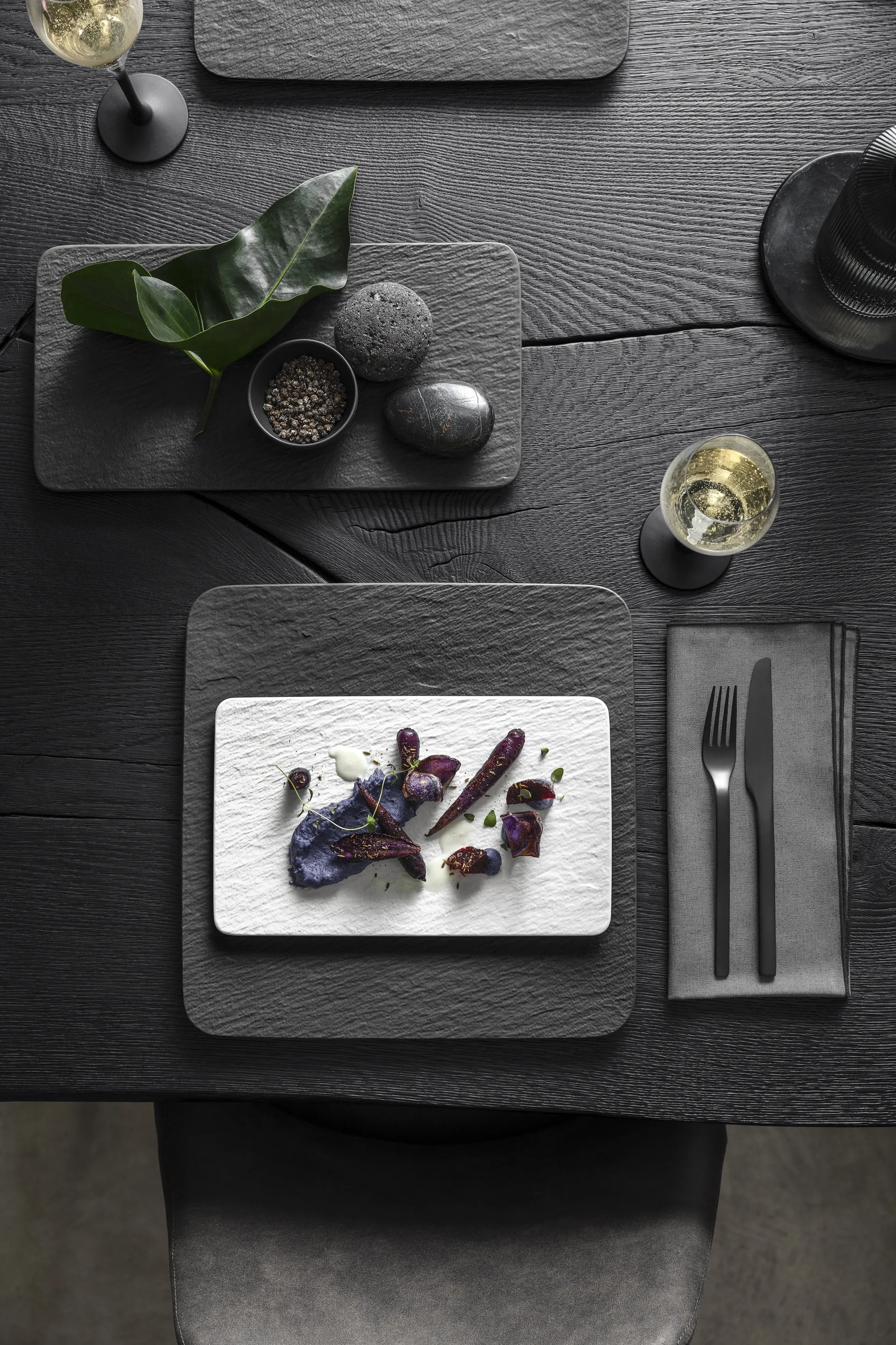 Manufacture Rock tallerken 17x28 cm, Blanc Villeroy & Boch
