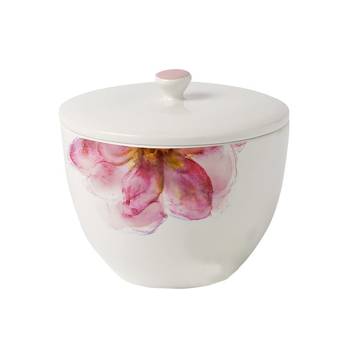 Rose Garden tedåse med låg Ø13,5 cm - Hvid - Villeroy & Boch