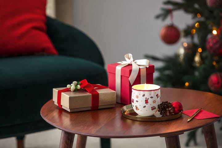 Toy's Delight duftlys, Hvid-rød Villeroy & Boch
