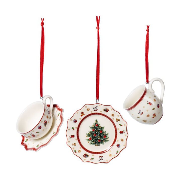 Toy's Delight juletræspynt servicesæt 3 dele, Hvid Villeroy & Boch