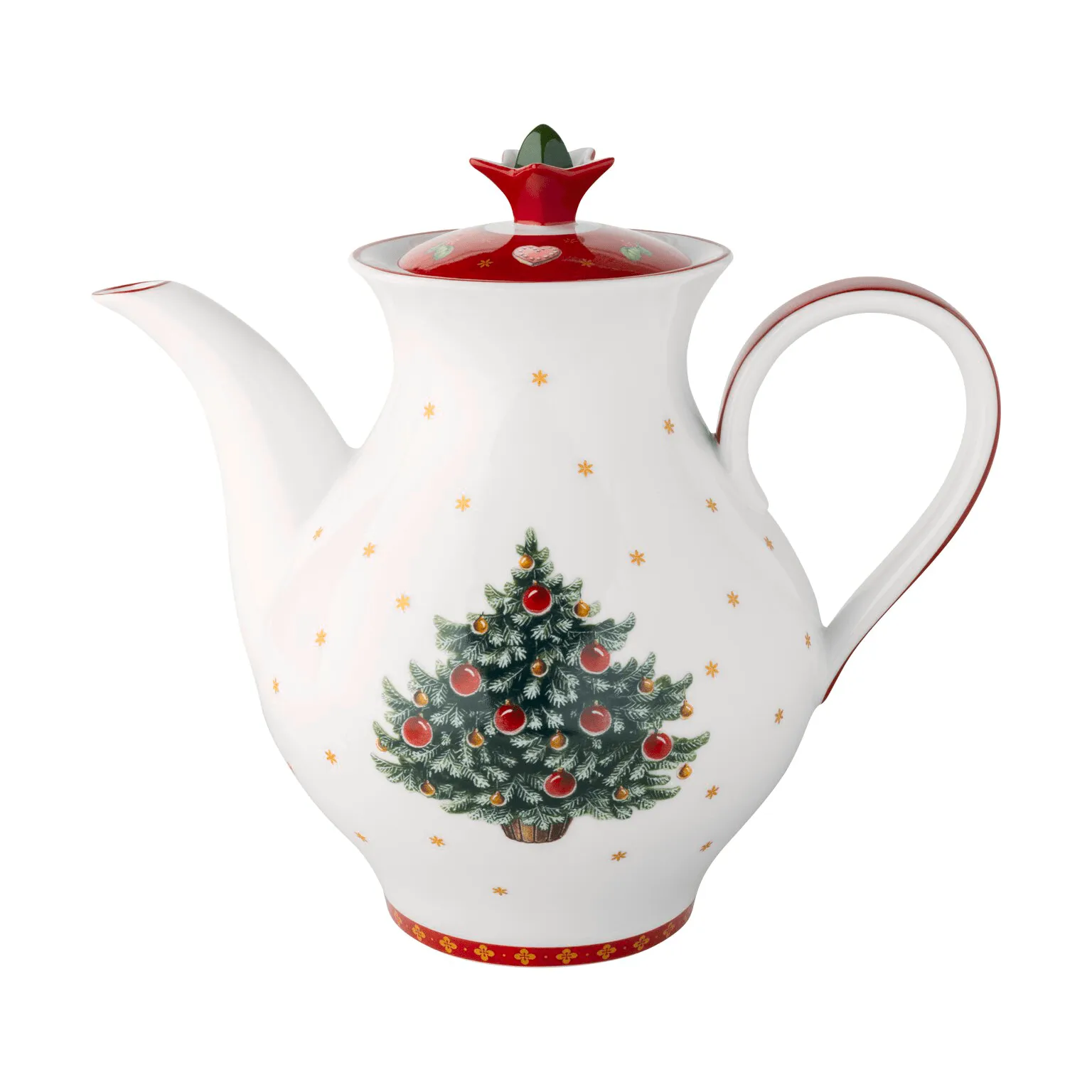Villeroy & Boch Toy's Delight kaffekande Hvid-rød, træ, 1,6 L