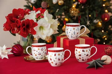 Toy's Delight kop 4 dele - Hvid-rød - Villeroy & Boch