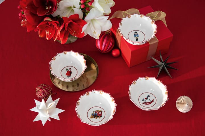 Toy's Delight skål 4 dele, Hvid-rød Villeroy & Boch