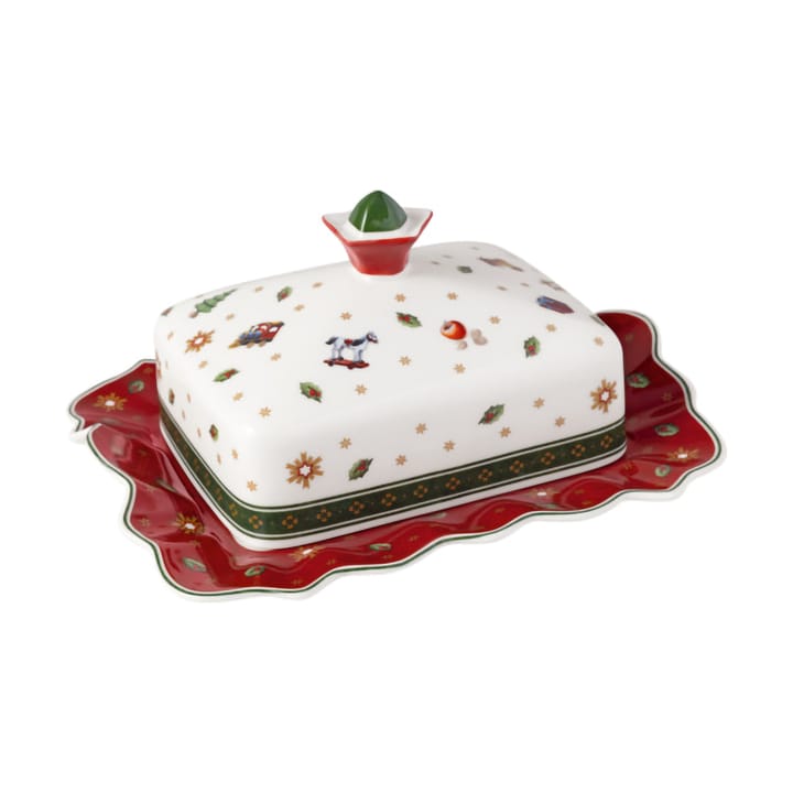 Toy's Delight smørskål 16x19 cm - Hvid-rød - Villeroy & Boch