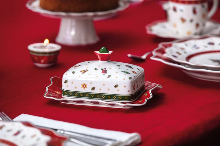 Toy's Delight smørskål 16x19 cm, Hvid-rød Villeroy & Boch