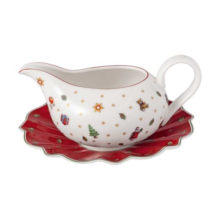Toy's Delight sovsekande 50 cl med underkop - Hvid-rød - Villeroy & Boch