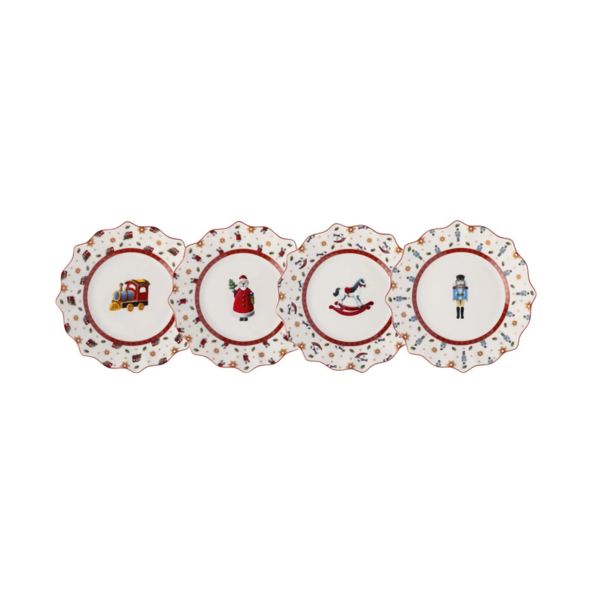 Toy's Delight tallerken 4 dele, Hvid-rød Villeroy & Boch