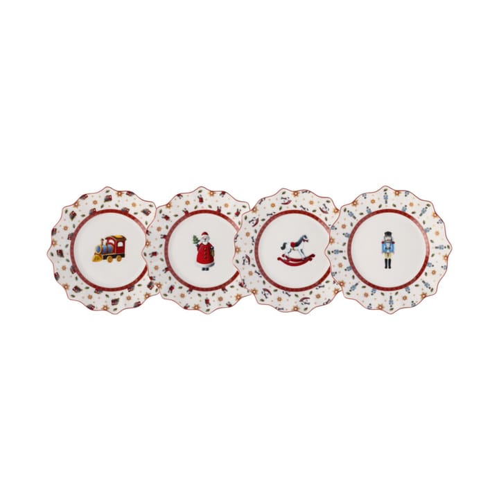 Toy's Delight tallerken 4 dele - Hvid-rød - Villeroy & Boch