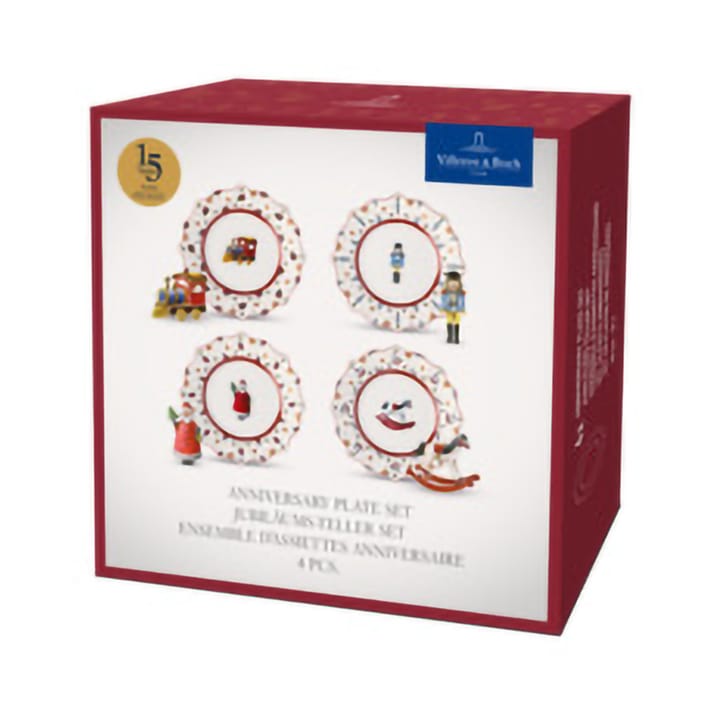 Toy's Delight tallerken 4 dele, Hvid-rød Villeroy & Boch