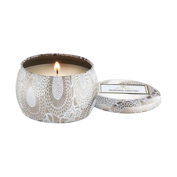 Japonica Mini Tin duftlys 25 timer - Mokara Orchid - Voluspa