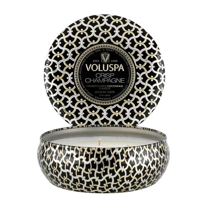 Maison Blanc 3-wick Tin duftlys 40 timer - Crisp Champagne - Voluspa