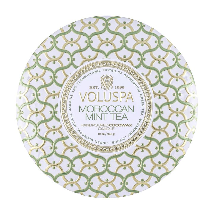 Maison Blanc 3-wick Tin duftlys 40 timer, Moroccan Mint Tea Voluspa