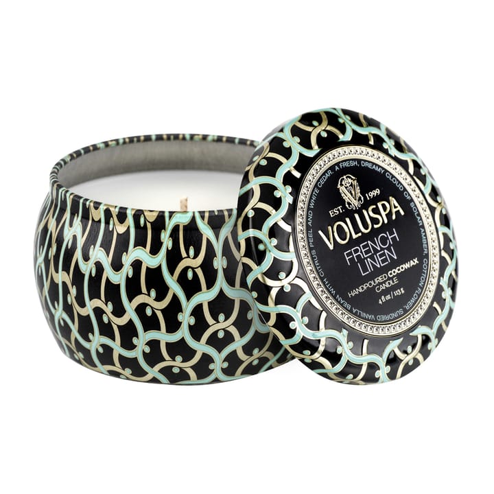 Maison Noir Mini Tin duftlys timer - French Linen - Voluspa